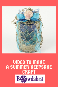 Video how to make a fun summer keepsake craft