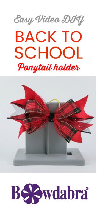 How to make a cool back to school ponytail holder