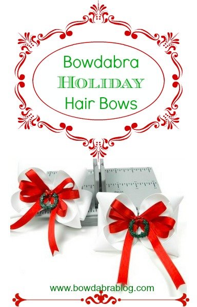Christmas gift hair bows
