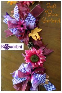 How to Make a Fall Bow Garland