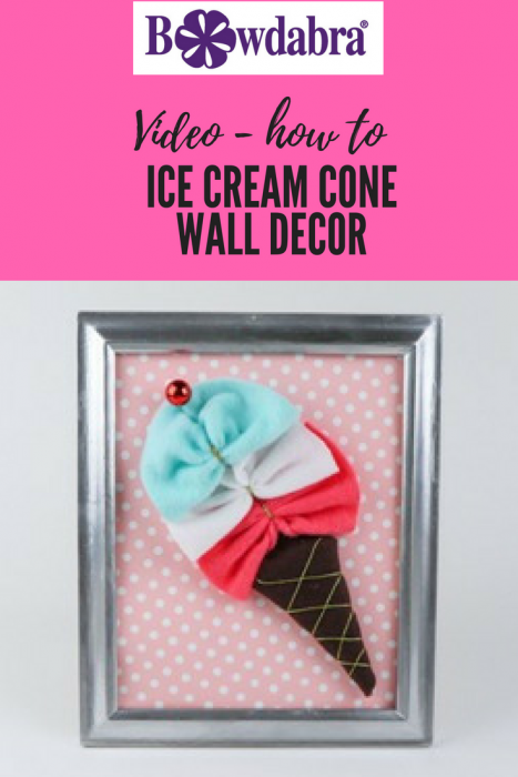 How to make this super cute ice cream cone wall décor
