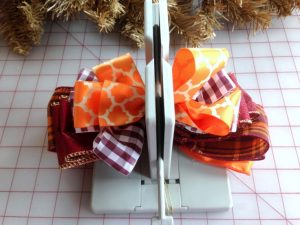 adorable fall swag wreath with ribbon