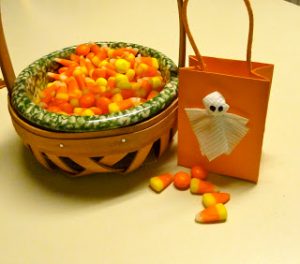 Halloween ghost treat bags