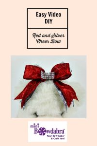 How to make a perfect red and silver cheer bow