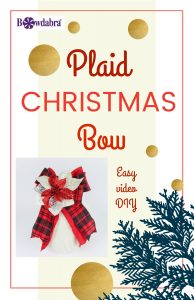Learn How to Make Chic Plaid Christmas Bow