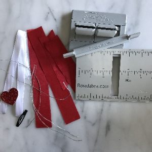 Supplies for Double Valentine Hair Bow
