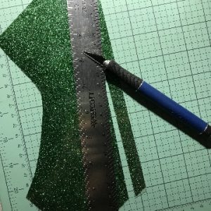 Cut HTV Strips - ribbon bow instructions