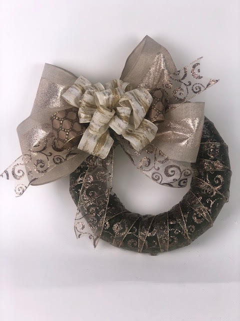 CHAMPAGNE WREATH BOW