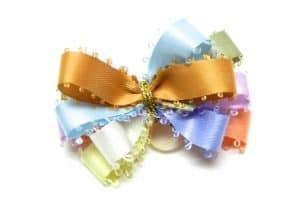 how to make a multi-color pet bow