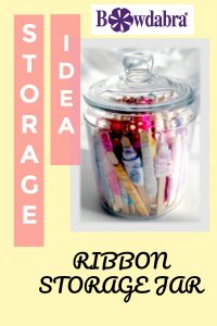 how to store small ribbon scraps