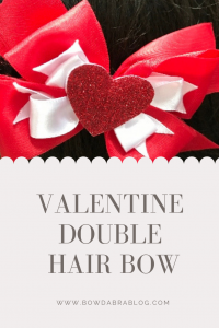 Valentine Double Hair Bow