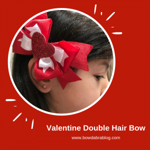 Valentine Double Hair Bow (Instagram)