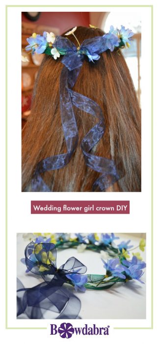 Wedding flower girl crown