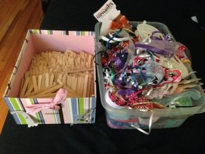 how to store small scraps of ribbons