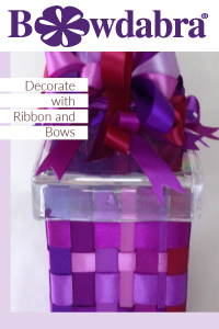 Décor a Glass Box with Ribbon and Bows