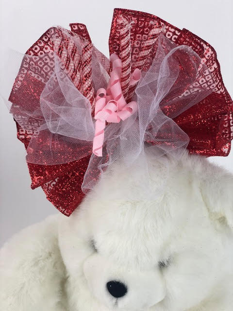 How to use a beautiful Bowdabra bow to dress up a teddy bear : Bowdabra