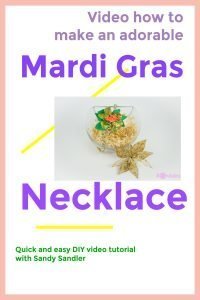 adorable mardi gras necklace