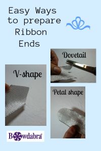 Easy way to prepared ribbon ends 