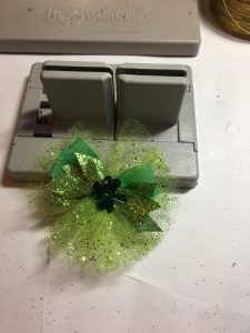 hair barrette and bow