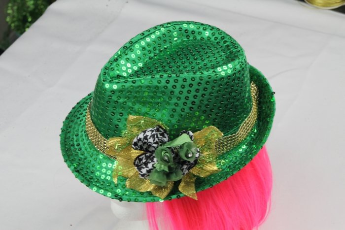 St Patrick’s Day hat bow