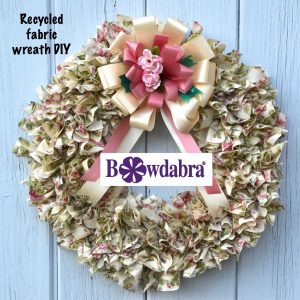 recycled fabric wreath
