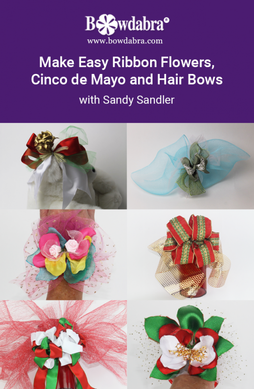 Make Super Easy Hair Bows, Ribbon Flowers & More Great for Cinco de Mayo
