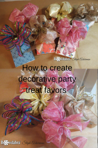 How to create decorative party treat favors