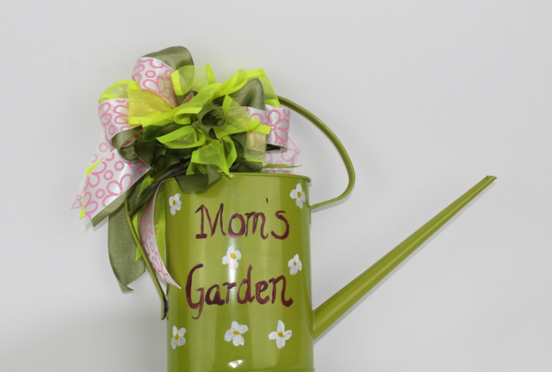 MOTHER’S DAY WATERING CAN BOW