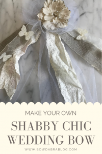 How to make Shabby Chic Wedding Bow