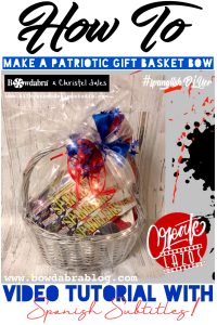 patriotic gift basket bow