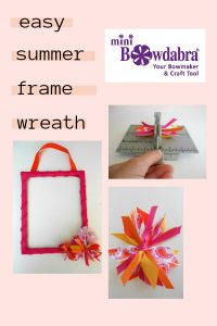 How to make a cute summertime frame wreath