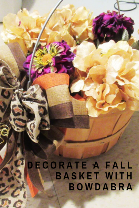 How to beautifully decorate a fall basket with Bowdabra