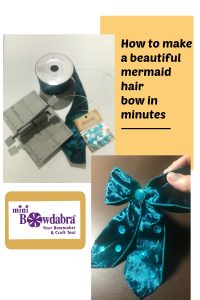 How to quickly make a beautiful mermaid hair bow