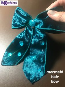 mermaid hair bow
