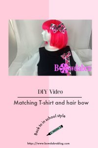 How to beautifully embellish a T-shirt and hair bow