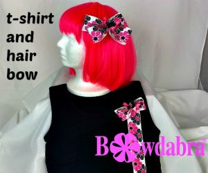 T-shirt and hair bow