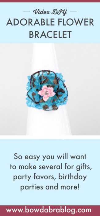 How to make an adorable little flower bracelet