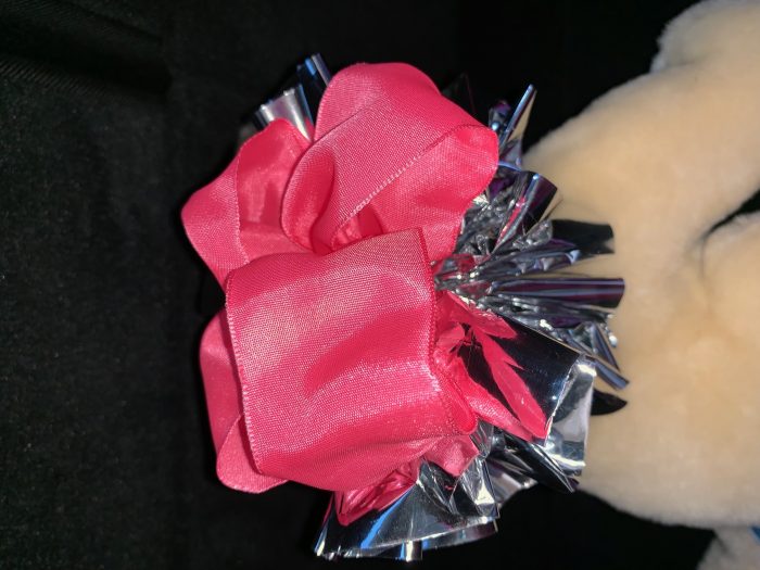 Pink and Silver Boutique Bow