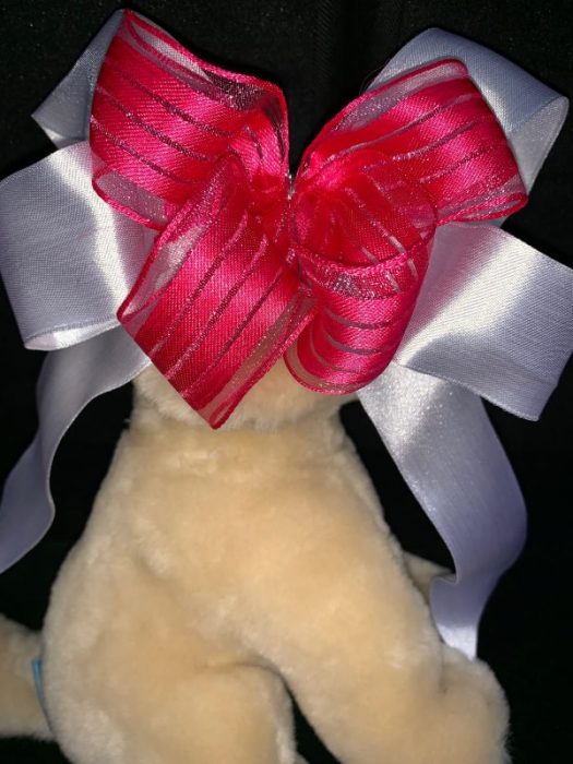 Pretty Pink and White Hair Boutique Bow
