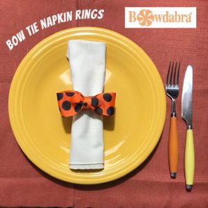bow tie napkin rings