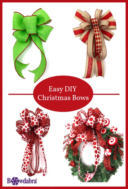 easy DIY Christmas Bows