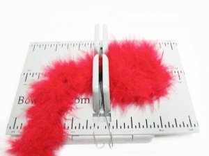 Boa Valentine's Day hair bow