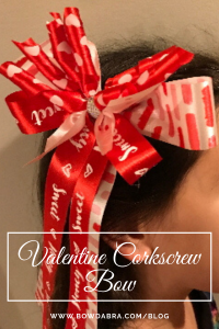 Valentine Corkscrew Bow