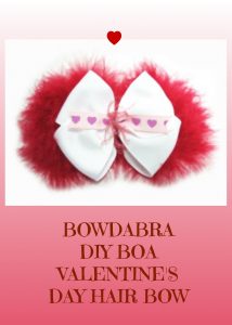 How to create a beautiful Boa Valentine’s Day hair bow