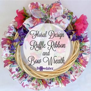 ruffle ribbon and bow wreath