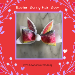 Easter Bunny Hair Bow (Instagram)