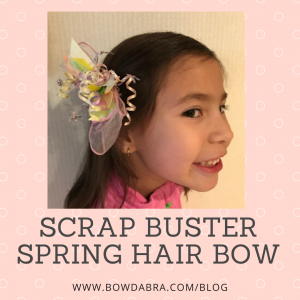 Scrap Buster Spring Hair Bow (Instagram)