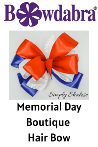 How To Quickly Make A Memorial Day Boutique Hair Bow