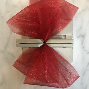 Two Loop Red Tulle Bow