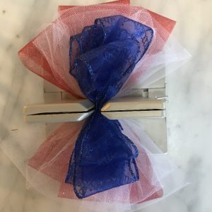Blue Wired Ribbon